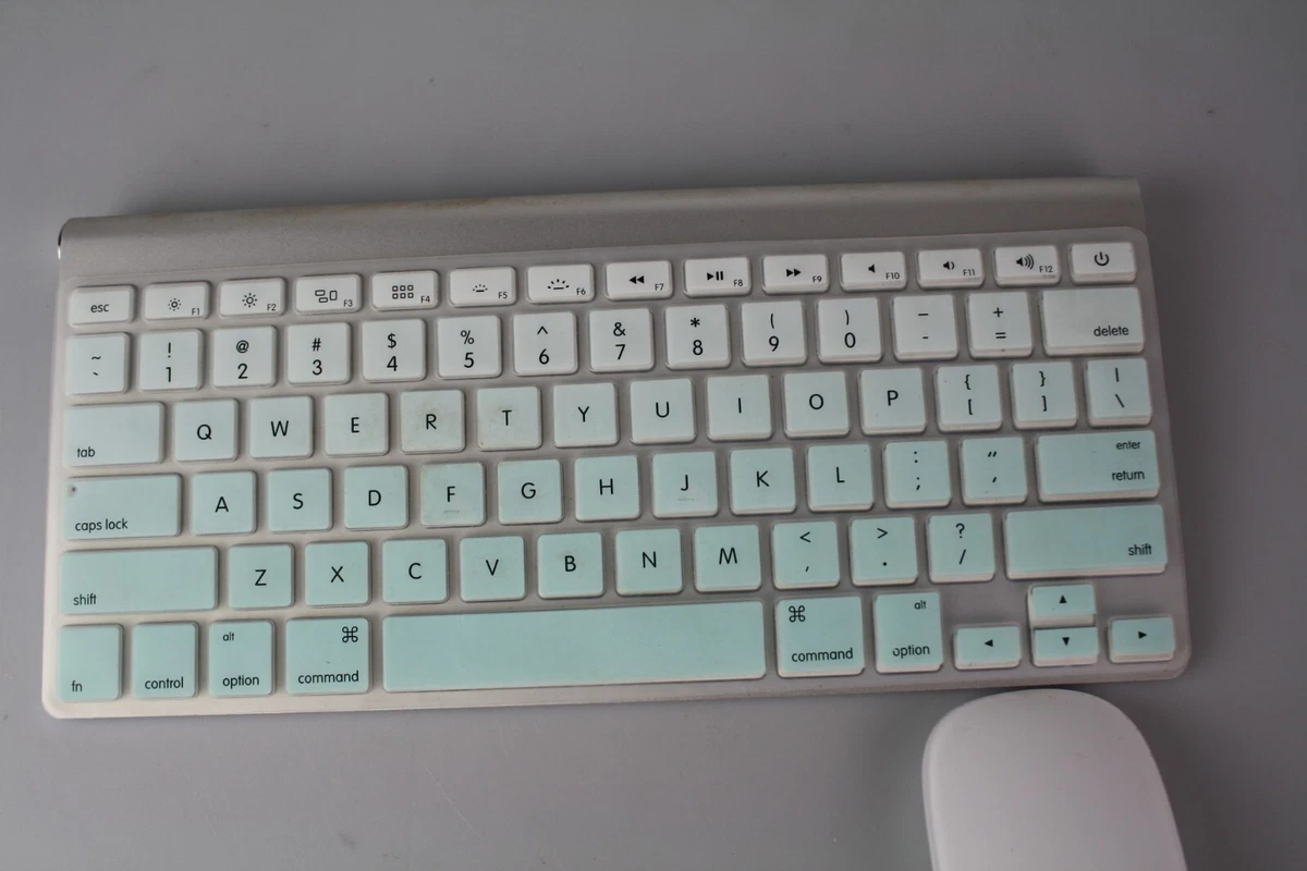 Apple A1296 Wireless Magic Mouse + A1314 Wireless Keyboard w/ Silicon Cover