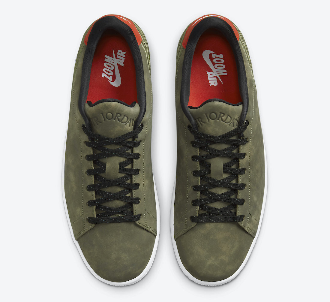 Nike Air Jordan 1 Retro Centre Court Low Oil Green Olive  display picture 1