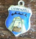 VINTAGE LIEBENZELL 830 SILVER ENAMEL SHIELD BRACELET CHARM — photo 6