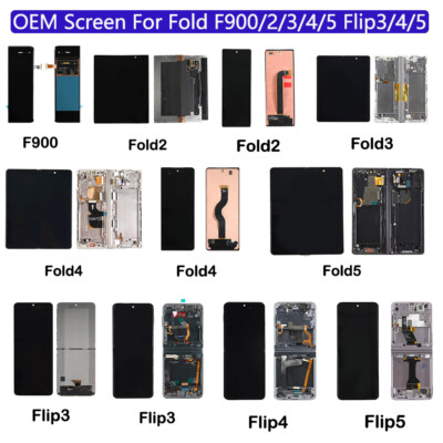 OEM For Samsung Galaxy Z Fold2/3/4/5/6/7 Z Flip3/4/5/6/7 LCD Display Screen lot