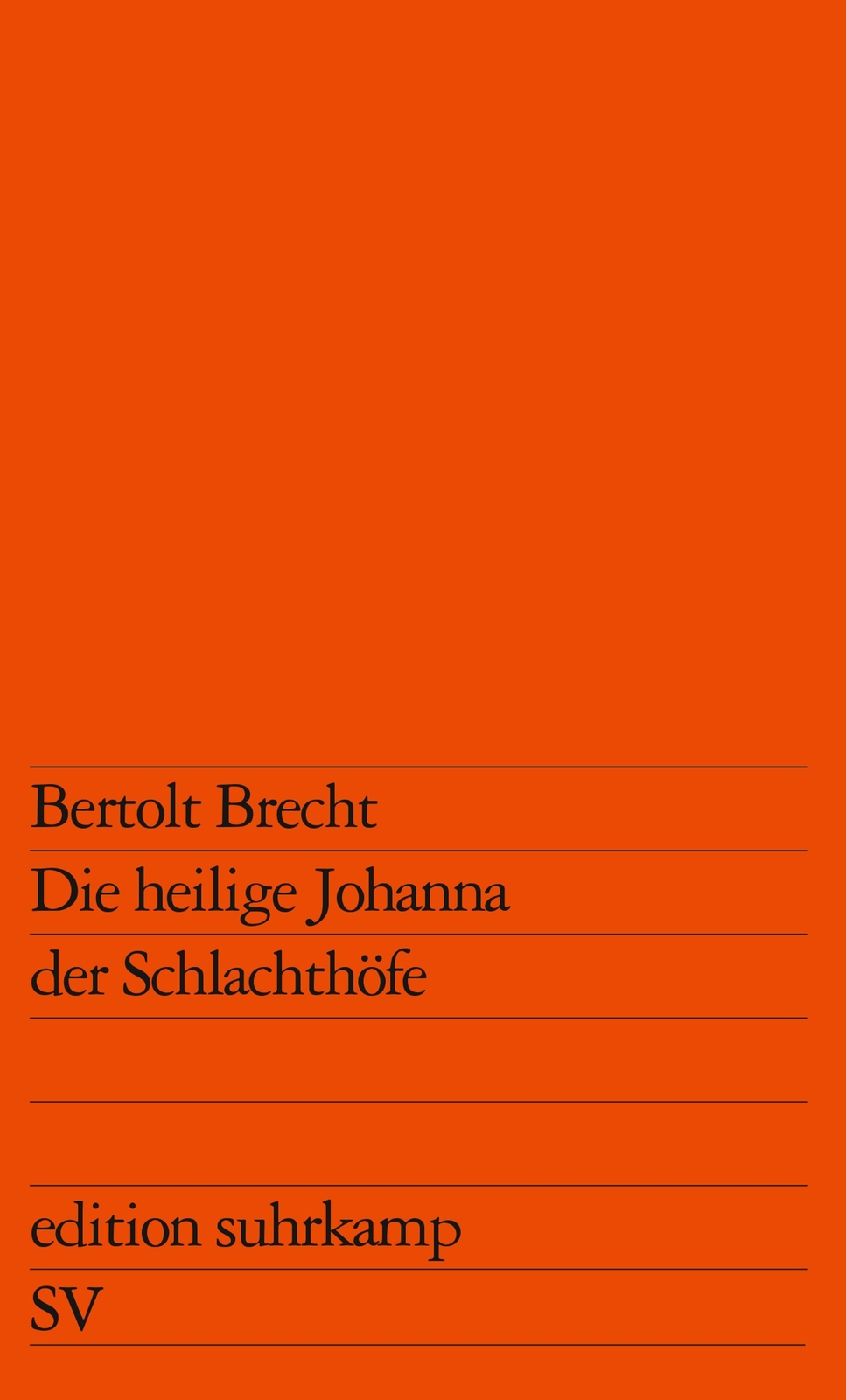 Thumbnail - Die Heilige Johanna Der Schlachthöfe | Bertolt Brecht | Deutsch |