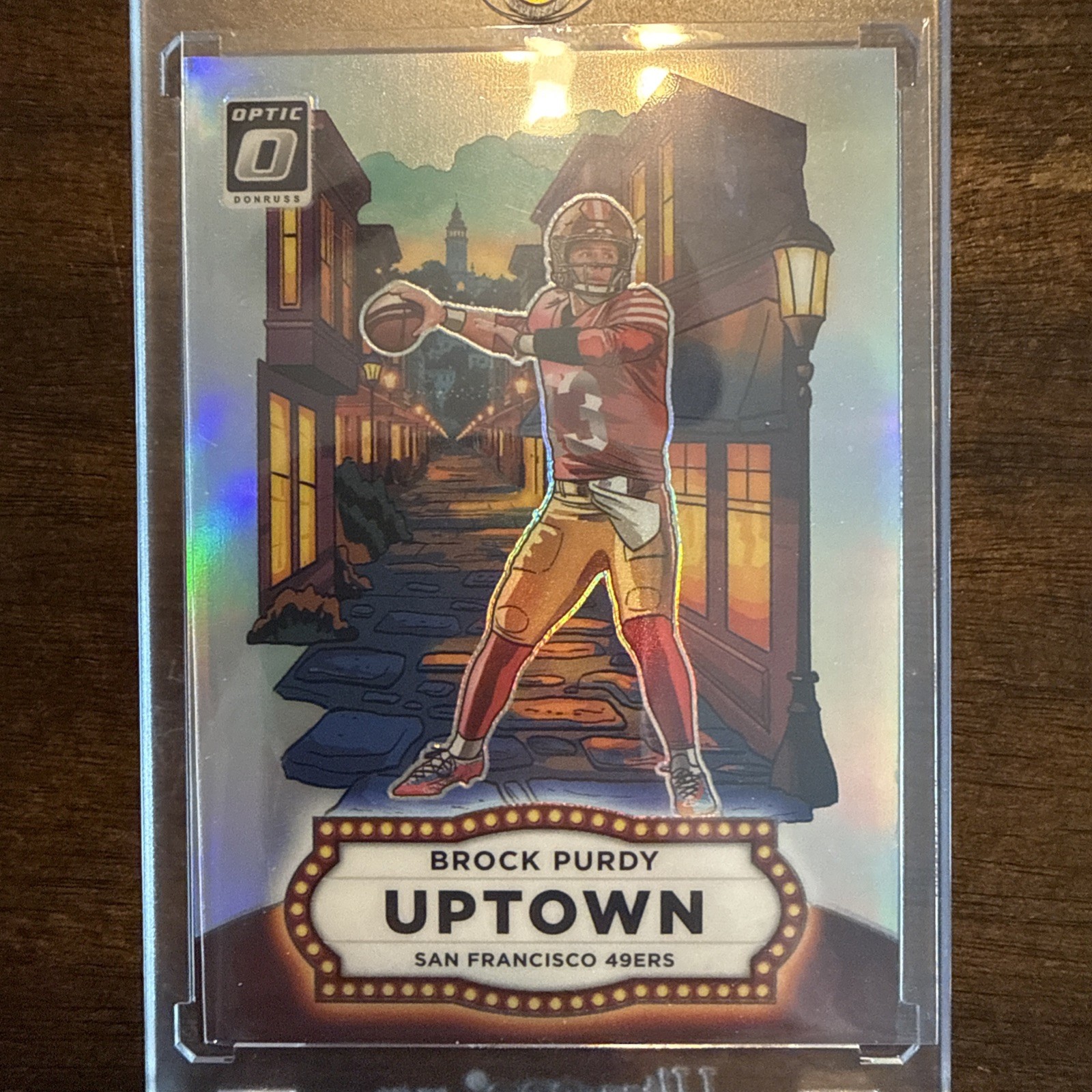 2025 Donruss Optic Football Uptown Brock Purdy No. 4 San Francisco