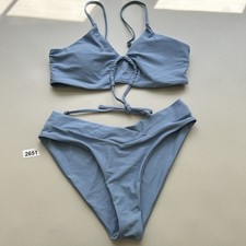 Women  s Swim Bikini Set 2 Piece Blue Medium Swimwear