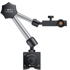 Neoteck 132lbs Adjustable Magnetic Base Stand for Dial Test Indicator Gauge Tool