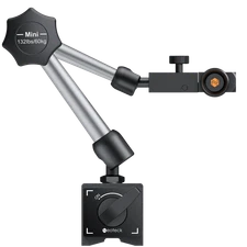 Neoteck 132lbs Adjustable Magnetic Base Stand for Dial Test Indicator Gauge Tool