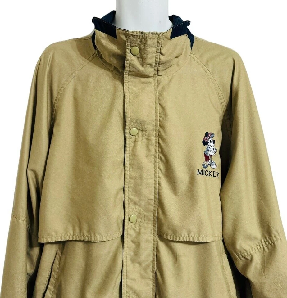 Куртка мужская Disney Store XXL желтовато-коричневая с вышивкой Mickey Mouse на молнии вентилируемая - Изображение 2 из 4