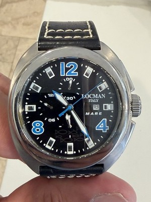 LOCMAN MARE Unisex Chronograph Titanium Watch W/R 10 ATM REF 133, 39 mm Quartz