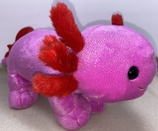 2023 Build A Bear Pink Red 19" Axolotl Love You Alotl Plush Excellent Condition
