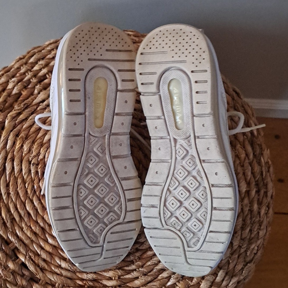 Nike Air Max Youth Genome Triple White Athletic/Gym/Running Sneakers Y6/W8 thumbnail 7