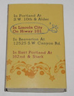 Vintage Pier 1 Seafood Grill Deluxe Bar Box Of Matches, Portland, Oregon OR — photo 2