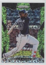 2019 Panini Prizm Tier II Lime Green Donut Circle /199 Ronald Acuna Jr #169 o7m