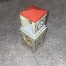 The Good Toys Wooden Railway Bell Clock Tower Train Accessory Brio Thomas Track