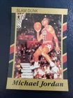 Michael Jordan Chicago Bulls Slam Dunk Cards #12 ABOVE THE RIM RARE Oddball