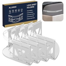 Lock Bed Sheet Holders for Corners - Keep Sheets Tight Secure on All Bed Types