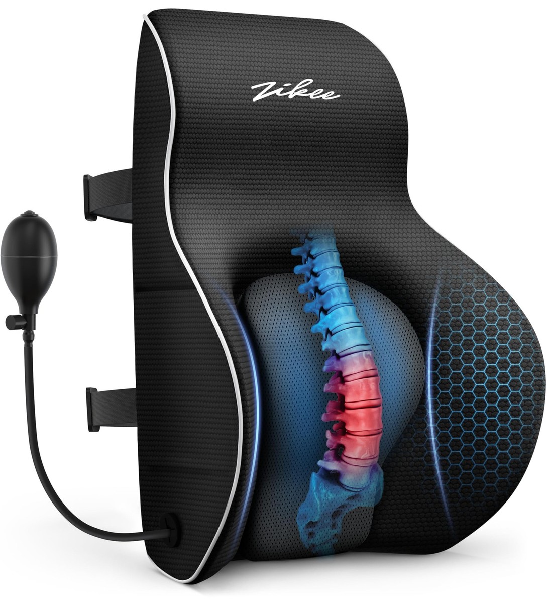 ZIKEE Adjustable Airbag Lumbar Support Pillow Provides Comfortable