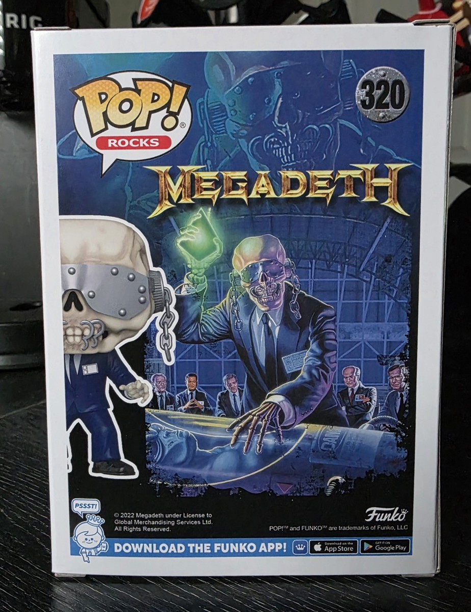 Funko Pop! Rocks Megadeth Vic Rattlehead Vinyl Figure #320 2022