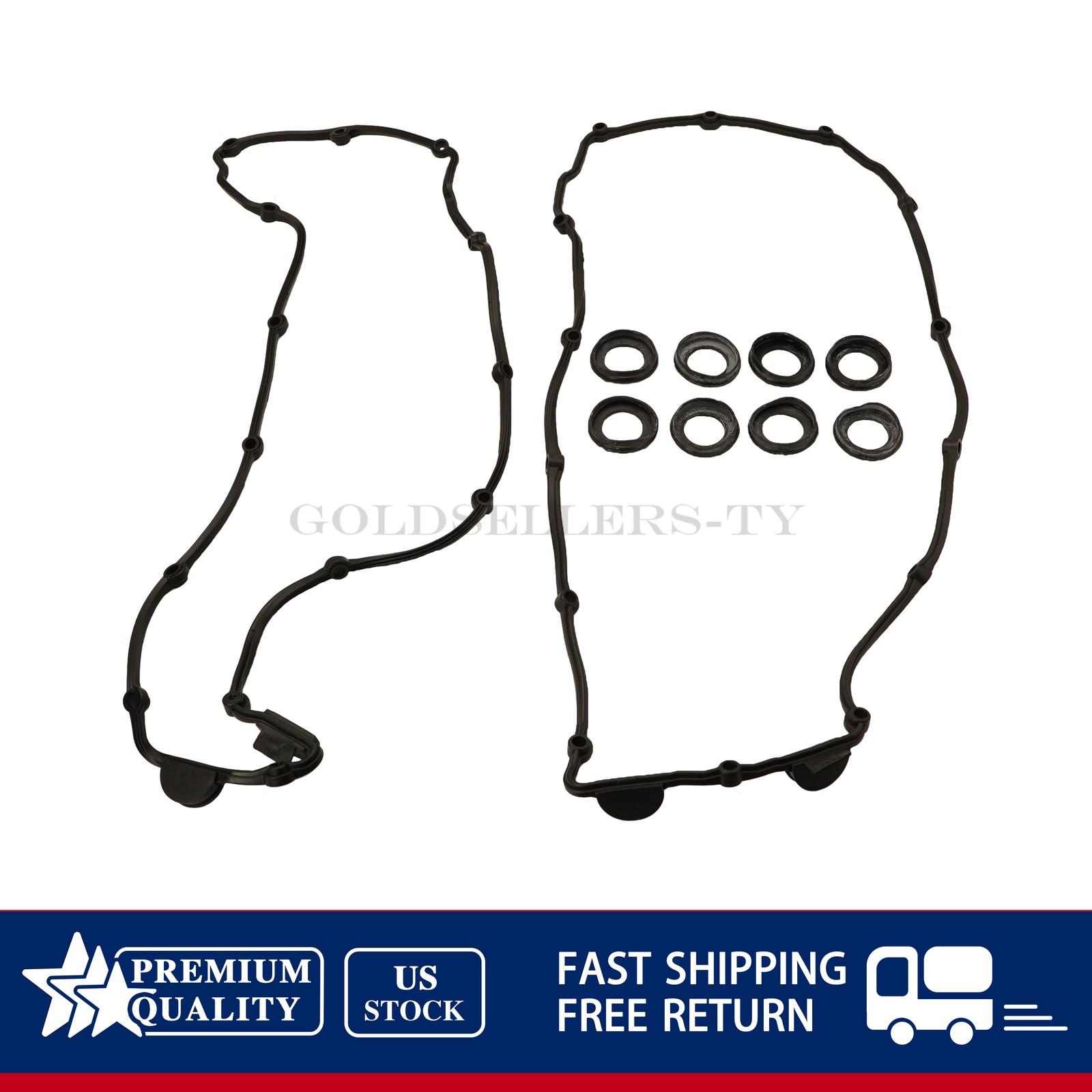 NEW Valve Cover Gasket Set 264986 264987 For Maserati Quattroporte GranTurismo