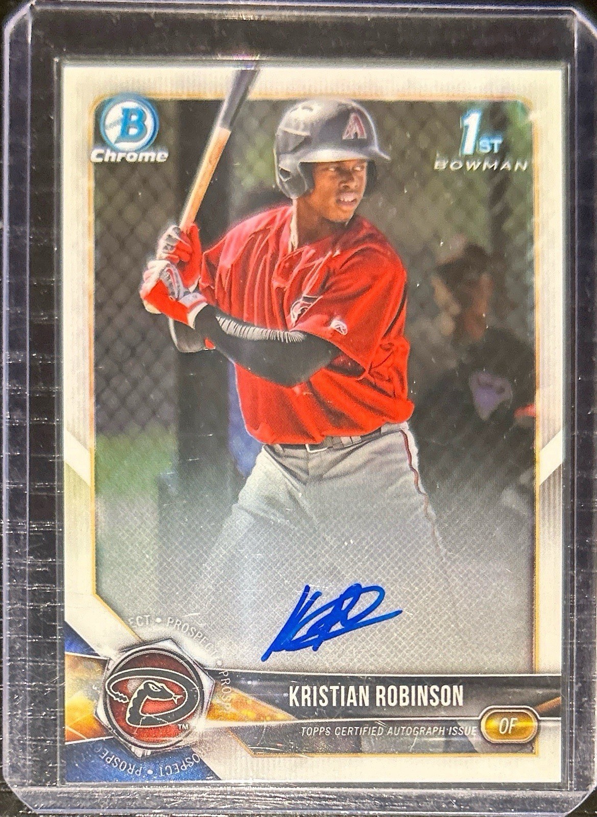 2018 Bowman Chrome Kristian Robinson Auto RC Rookie
