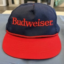 Vintage Budweiser Made In USA SnapBack Hat Style master 