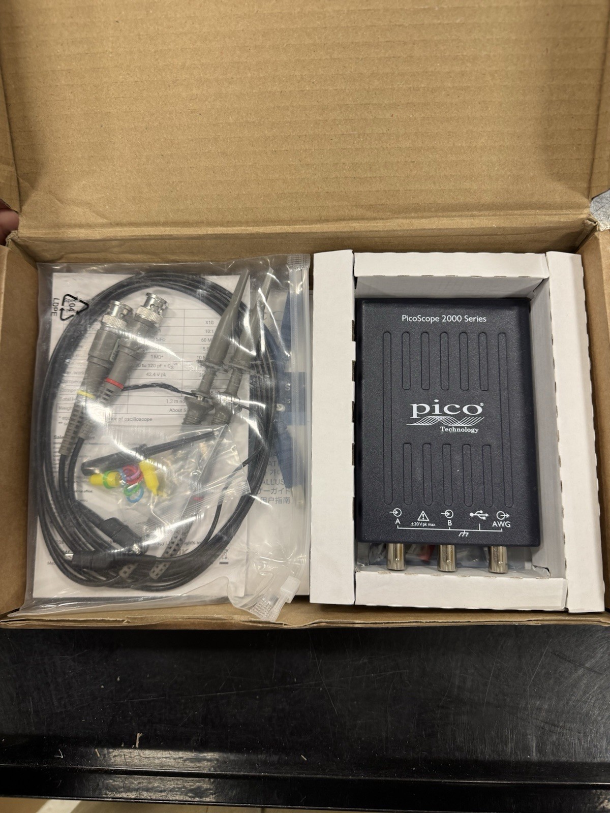 Pico 2204A Basic PicoScope 2-Channel with AWG, 10MHz