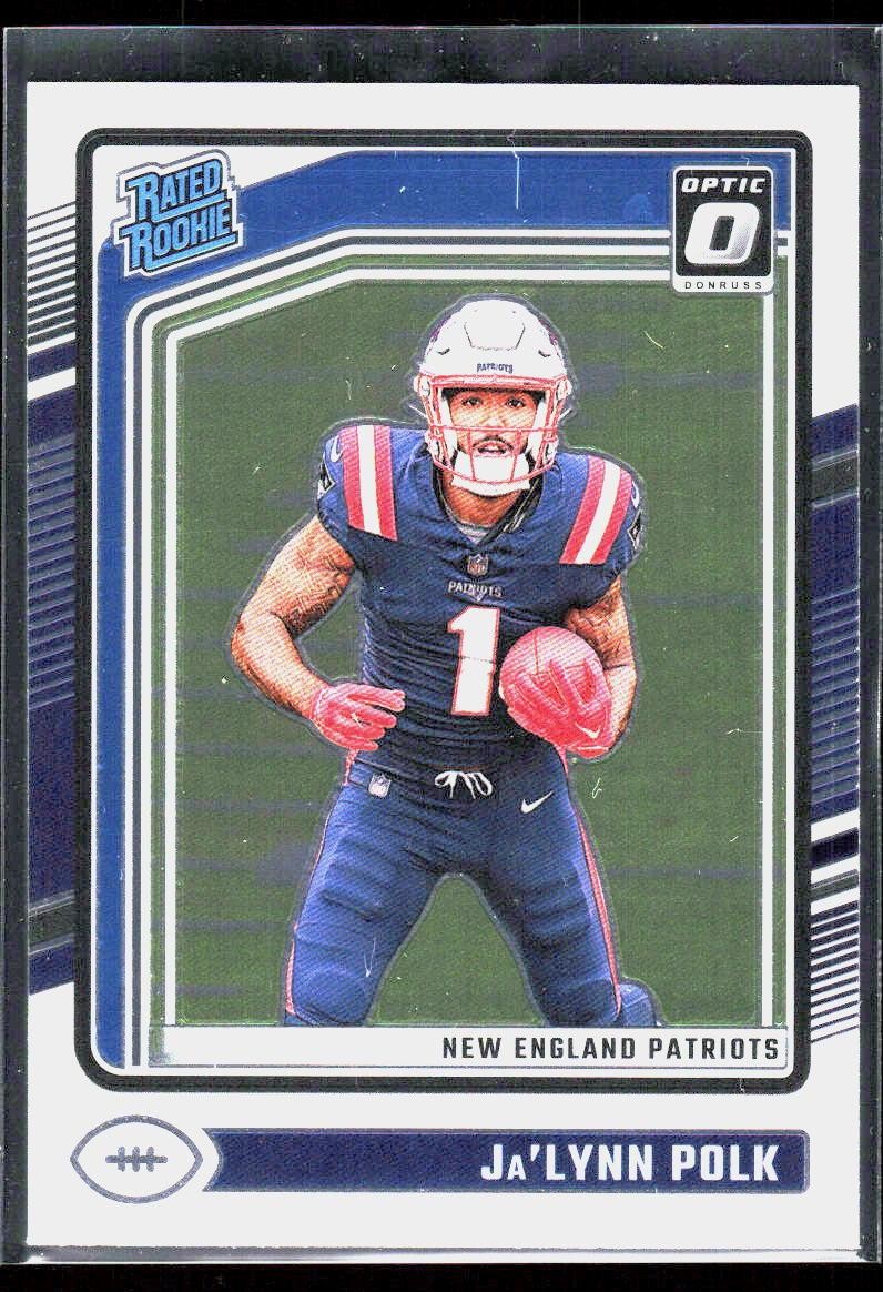 #240 RC Ja'Lynn Polk 2024 Donruss Optic New England Patriots