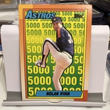 1990 Topps Nolan Ryan Houston Astros 5000 Strikeouts #4 Baseball Card