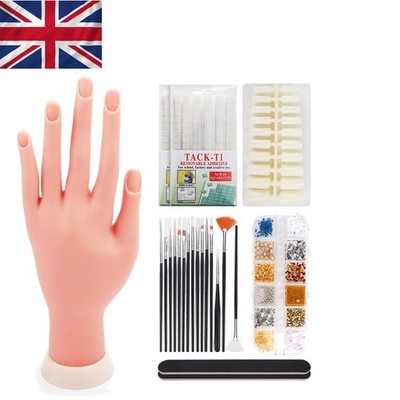 Umfassende Nail Art Übungshand - 200 Tipps & Werkzeuge für kreative Perfektion