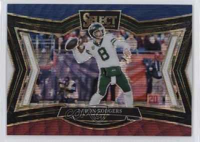 2024 Panini Select Field Level Tri-Color Prizm 14/99 Aaron Rodgers #462 pe8