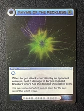 Chaotic Rhyme of the Reckless 79/100 SS 1st Edition Foil Rare Mugic NM/LP