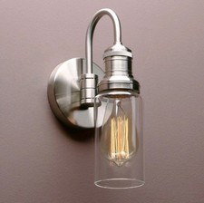 3.1" Bottle Glass Shade Retro Industrial Loft Bar Wall Lamp Wall Sconce Light