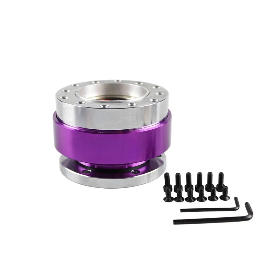 Volante de carro universal liberação rápida cubo adaptador encaixe kit chefe - Imagem 4 de 4
