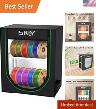 3D Printer Filament Storage Box, 2-Tier Storage Shelves for 3D Printing Busin...