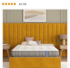 Image of Double Rolled Mattress Blue with Grey Handles Aspire Cool Touch 9-inch
