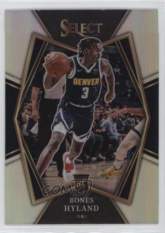 2021-22 Panini Select Premier Level Silver Prizm Bones Hyland #174 0sm9