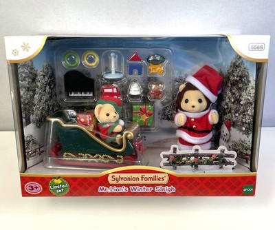 Sylvanian Families Mr Lion s Winterschlitten 5568   Limitiertes Set   Brandneu Versiegelt
