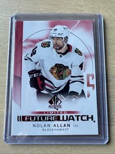 ✅ 2024-25 SP AUTHENTIC NOLAN ALLAN CHICAGO BLACKHAWKS FUTURE WATCH RED #163