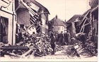 WW1 BOMBING RUINS noyon france normandy antique postcard war military town
