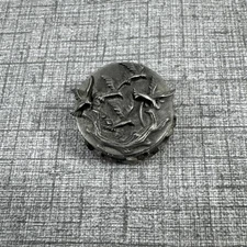 VTG Torino Pewter Brooch Pin Necklace Earrings Jewelry Trinket Box Set Seagull