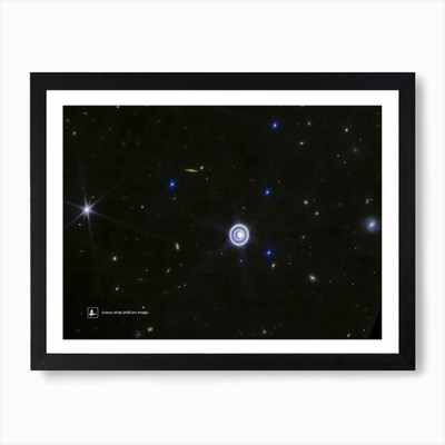 Uranus Wide (NIRCam Image) (James W Framed Wall Art Poster Canvas Print Picture