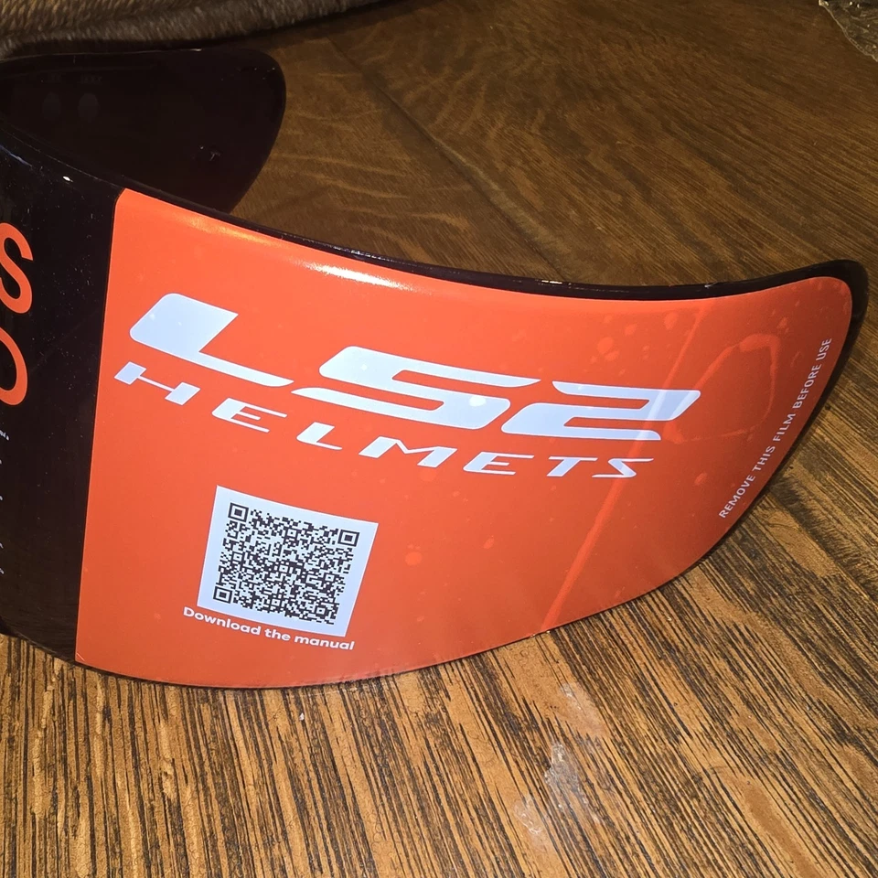 LS2 Cascos VECTOR Visera de Humo Oscuro Protector 02-703 Resistente a Arañazos Nuevo con Película Foto 2 de 4