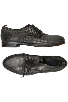 Moma Halbschuh Damen Slipper feste Schuhe Gr. EU 36 Leder Grau #nabyx6m