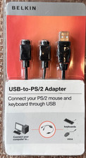 Belkin USB-to-PS/2 Adapter F5U119VE1 - Connect PS/2 Mouse  Keyboard USB New