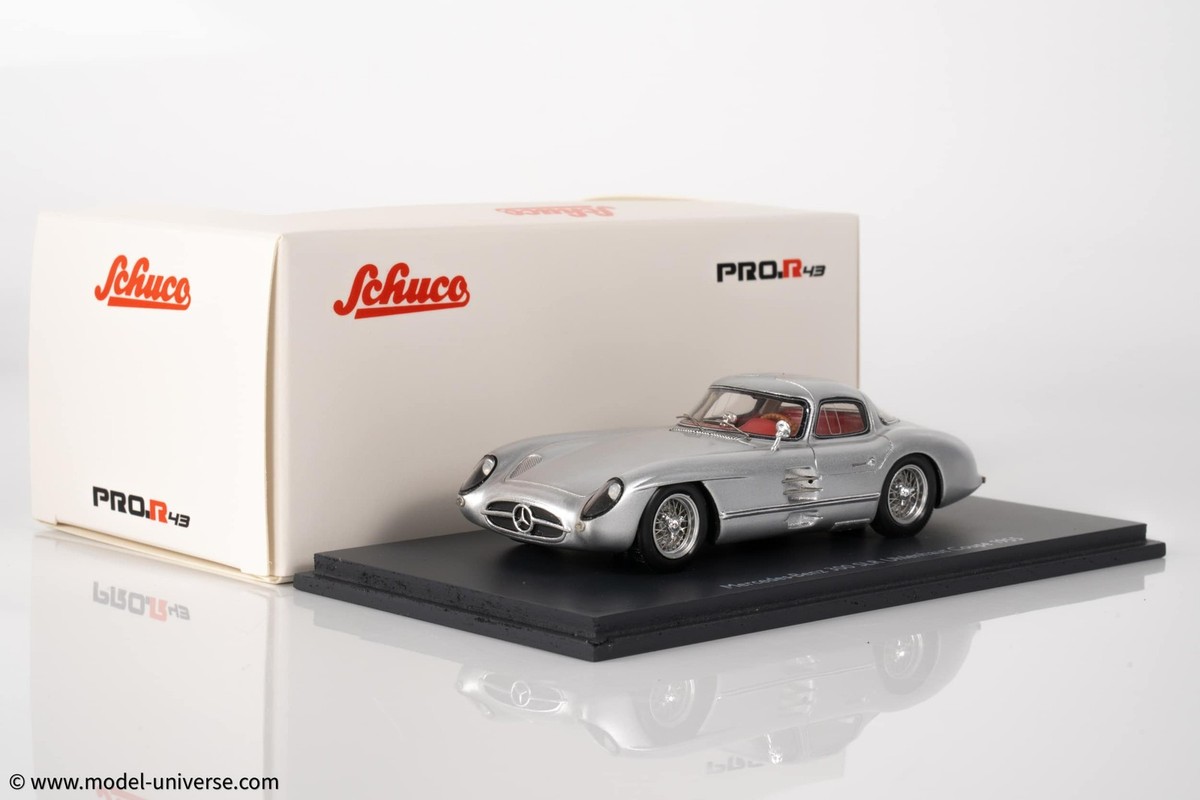 Schuco Mercedes-Benz 300 SL 1:43 ベンツ Schuco - 1:43 Mercedes-Benz 300 SLR Uhlenhaut Coupe 1955 Silver