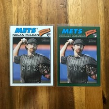 2026 Topps Heritage - Nolan McLean #150 Dark Green Border & Base (RC)