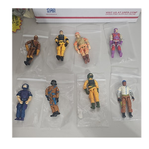 Gi Joe Mixed Lot of 8 Loose 1980's Action Figures Without Packaging lot#14
