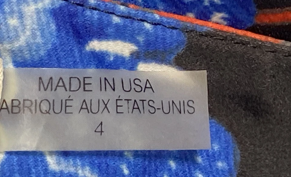 Pantalones tropicales florales negros Alice + Olivia para mujer talla 4 Foto 4 de 4