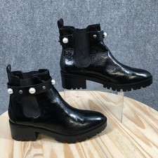 Karl Lagerfeld Paris Botas Mujer 10 M Pola Tachonado Chelsea Botín Negro
