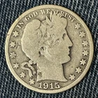 1915 (P) Barber Half Dollar - ICG Certified VG 8 Details (Damaged) - Scarce