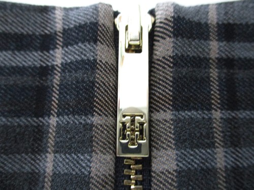 NWT $129 Tommy Hilfiger Black Beige Plaid Career Shift Dress Woven Poly Rayon 6 - Picture 4 of 8