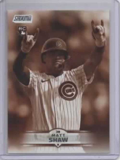 2025 Stadium Club #65 Matt Shaw Rookie Sepia